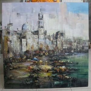 Tranh Sơn Dầu Hiện Đại Vẽ Tay Trên Vải - Product Image 2