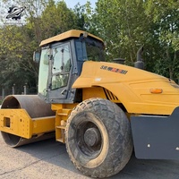 Compacteur vibrant à tambour unique Shantui SR14M d'occasion, 14 tonnes, marque chinoise, compacteur moyen, bien entretenu, livraison rapide