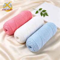 Fil de coton laitier 5 plis multicolore doux pour crochet et tricot, fil DIY pour sacs de poupées, vêtements de bébé, artisanat, vente en gros