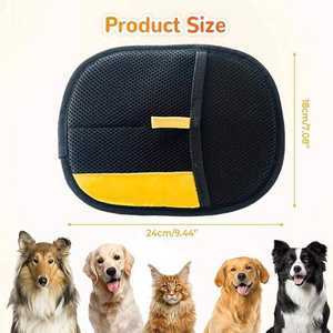 Gants électrostatiques réutilisables double face pour l'élimination des poils d'animaux 2025 – Grande taille, pour chats et chiens, avec poils bidirectionnels – Outil de toilettage pour le dropshipping - Product Image 3