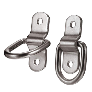 Anillo en D de 1/4 de pulgada para amarre, gancho de remolque de acero inoxidable con capacidad de 1200 libras, rosca M6, mayor vida útil, acabado TiCN para camión - Product Image 1