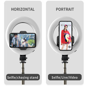Trépied portable pour <span class=keywords><strong>selfie</strong></span> <span class=keywords><strong>Q07</strong></span> avec anneau lumineux de 6 pouces pour support de téléphone portable - Product Image 6