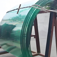 Verre trempé courbé de sécurité haute résistance pour façades de bâtiments architecturaux, murs et projets structurels