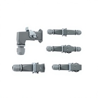 Connecteur mâle industriel HDC en cuivre 24 broches, robuste, IP54, pour commande à distance de grue à canaux chauds, bornes d'alimentation 4P