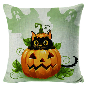 万圣节装饰枕套所有圣徒日靠垫套家居装饰南瓜和蝙蝠热卖送货上门 - Product Image 4