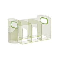 Bibliothèque simple en plastique transparent avec étagère de lecture fixe et rangement de livres Bureau de séparation d'artefact de salon
