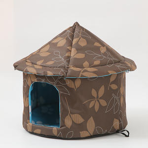 Außenbereich wasserdichtes Oxford-Kind Wildkatzenhaus für Winter Katzen isoliert wasserdicht warm wetterfest Haustierbett kleines Hundebett - Product Image 1