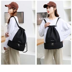 Supplier <b>Promotion</b> New Drawstring <b>Backpack</b> Female Leisure Travel Sports Shoulder Korean Version Fashion Nylon Cloth Fitness Bag - Product Image 6