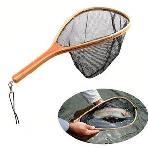 Filet de pêche à <span class=keywords><strong>la</strong></span> mouche portable LETOYO avec poignée en bois, filet de pêche en nylon, filet de pêche à <span class=keywords><strong>la</strong></span> <span class=keywords><strong>truite</strong></span> en maille, en vente - Product Image 1