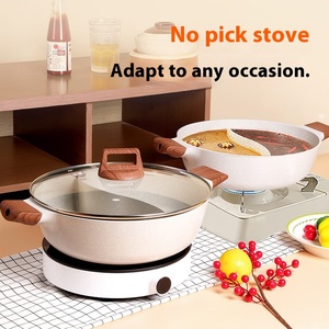 หม้อหุงต้มอเนกประสงค์ ขนาดใหญ่ ทำจากหินทางการแพทย์ ลายเป็ดแมนดาริน ไม่ติดกระทะ ใช้ได้กับเตาแม่เหล็กไฟฟ้า เตาแก๊ส ใช้ทำซุป ชาบู-ชาบู สำหรับใช้ในครัวเรือน - Product Image 4