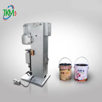 Scelleuse pneumatique semi-automatique pour boîtes rondes en fer blanc, idéale pour les contenants chimiques et de revêtement