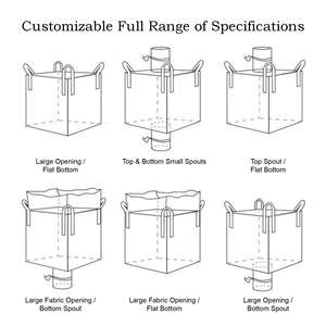 Sac <span class=keywords><strong>Big</strong></span> <span class=keywords><strong>Bag</strong></span> en PP tissé pré-slingé, sac jumbo pour cargaison, respirant, 1000 kg, pour l'emballage de <span class=keywords><strong>sable</strong></span> et de pierre de construction - Product Image 4