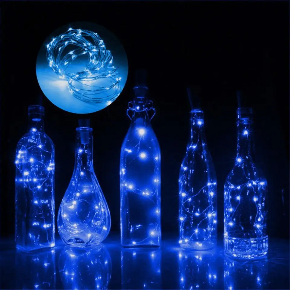 Hete Verkoop Vaas Fles Fee Licht 2M 20led Koperdraad Licht Voor Kerst Wieden Feest