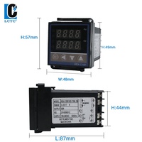 Controlador de Temperatura Digital PID REX-C100 + Relé de Estado Sólido 40A SSR + Sonda Termopar Tipo K + Disipador de Calor