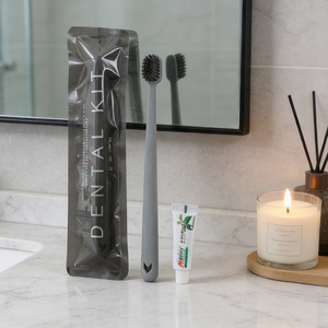 Cepillo <span class=keywords><strong>de</strong></span> Dientes <span class=keywords><strong>de</strong></span> Bambú Ecológico, Biodegradable, Desechable, Portátil, con Cerdas Suaves, Cuidado Bucal Natural - Product Image 1