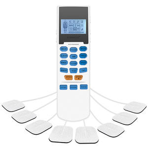 Unidade TENS Portátil de 4 Canais, Estimulador Elétrico de Músculos, Máquina de Terapia de Baixa Frequência para Reduzir a Dor, Controle Mini e Fácil - Product Image 1