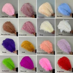 Grandes plumes d'autruche blanches de 10 à 80 cm, de haute qualité, teintes, pour décorations de carnaval, de fêtes, de Noël, de mariages et de centres de table. - Product Image 3