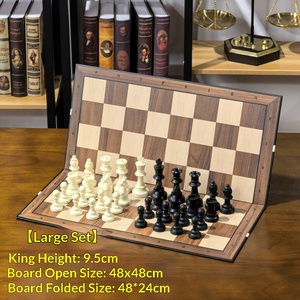 Nuevo Juego de <span class=keywords><strong>Ajedrez</strong></span> Internacional de Gran Tamaño, Tablero Plegable, Piezas Dobles, para Niños, Estudiantes y Competencias - Product Image 6