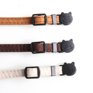 Collar para Gato Personalizado al por Mayor, Collar de Lujo para Cachorro Pequeño con Hebilla de Seguridad, Collar para Gato con Lazo y Campana - Product Image 5