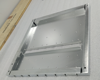 Support de pliage de tôle sur mesure, plaque de montage en aluminium découpée au laser et formée avec entretoises, pièces de fabrication de tôlerie