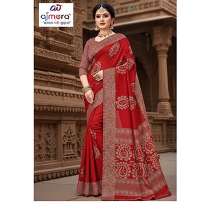 Elegant Designer Printed Cotton <b>Sarees</b> for Women Trendy Style with Premium Comfort for Office, Daily & Festive Wear - Product Image 1