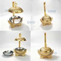 Plat de service et de présentation pour buffet en acier inoxydable doré 8L, chauffe-plats pour banquets de mariage et réceptions hôtelières