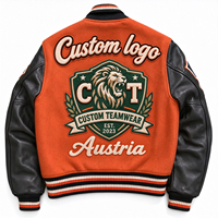Veste universitaire vintage pour homme, personnalisée, lourde, style streetwear, avec broderie contrastante et design Letterman