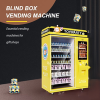 Distributeur automatique de boîtes mystères personnalisées certifié CE, garantie 1 an, pour boutiques de cadeaux, centres commerciaux, écran tactile, paiement par pièces, billets et cartes de crédit