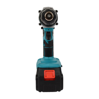 Perceuse à percussion sans fil multifonctionnelle industrielle au lithium, rechargeable, à moteur à balais, à vitesse variable, pour bricolage domestique