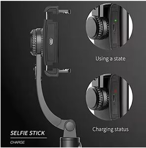 Q08 stabilisateur de cardan 360 Rotation pour téléphone Selfi Stick avec trépied caché Mobile vidéo de cardan à axe unique pour <span class=keywords><strong>Tik</strong></span> <span class=keywords><strong>Tok</strong></span> - Product Image 4