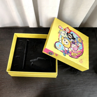 Boîte rigide personnalisée imprimée par le fabricant pour l'emballage de jeux pour enfants, vente en gros, boîte en papier avec couvercle et base, insert découpé