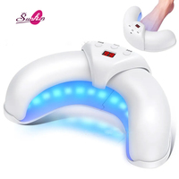 Lampe à ongles UV LED pliable Sunkin 36W, sécheuse à gel pour ongles professionnelle portable avec logo personnalisé pour les mains et les pieds