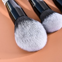 Nouvelle Collection 2024 : Kit de 10/12 Pinceaux de Maquillage Professionnels Personnalisables – Fibres Synthétiques, Manches en Plastique, pour Fond de Teint