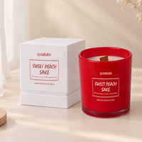 Bougie parfumée de haute qualité personnalisée, vente en gros, emballage de luxe avec logo pour bougie parfumée, cadeaux de fête