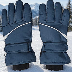 Guantes de esquí y snowboard impermeables, compatibles con pantalla táctil, cortavientos, cálidos, de terciopelo, unisex, para invierno, ocultos - Product Image 5