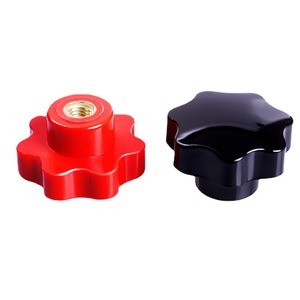Black And Red Star Shaped Handle Ag006 Bakelite CNC Machine Tool Accessory Plum Blossom Handle National Standard - Product Image 3