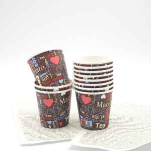 Hot Coffee Paper Cup Custom Printed Vasos De Papel With Lids