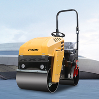 Compacteur vibrant à double tambour de 1,5 tonne, autopropulsé, avec moteur diesel et moteur EPA