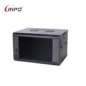 Gabinete de telecomunicaciones RIPO 126060GM/B 19 De Pared 12U (600x600mm, negro, con puerta de vidrio) - Product Image 2