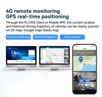 Kit de caméra de sécurité pour véhicule, camion, remorque, excavatrice, système de caméra IP sans fil 1080P avec carte SIM 4G, P2P