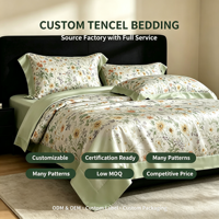 Parure de lit de luxe en Tencel Lenzing – Housse de couette et draps king size – Ensemble de literie de luxe