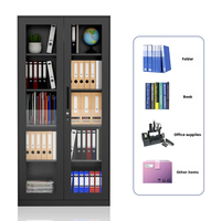 Armoire de classement en acier à double porte verrouillable, style moderne, durable, prix de gros, pour la maison, le bureau, l'école, l'hôpital