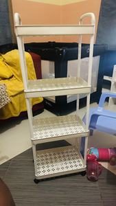 Carrito de Almacenamiento Móvil con Ruedas de 3/4 Niveles, Organizador de Plástico para Cocina, Carrito Doméstico, Estantería Móvil - Product Image 6