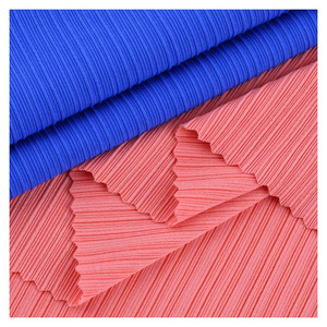 Neuer Frühling/Sommer Eis Seide Plissee Streifen Rahmen Pit Strip gestrickt 4-Wege-Stretch-Stoff für T-Shirt Sommerkleid - Product Image 3