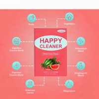 Happy Cleaner 14 jours de combustion intense, saveur de fruits rouges et de pastèque, prébiotiques, complément alimentaire pour la santé digestive