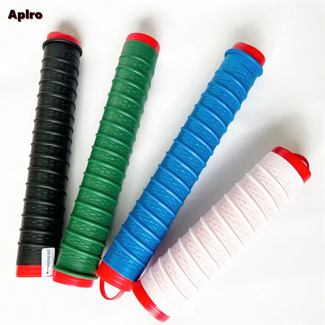 Factory Wholesale Colourful Silicone Rubber Tennis Racket Grip Anti Slip Badminton Padel Rackets Over Hand Cold Shrink Tube Grip