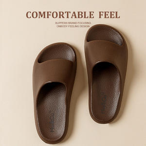 Goede Zomersandalen Met Dikke Zolen, Ademend Licht Met Mokka-Patroon Voor Thuisgebruik, Comfortabel Shit-Stepgevoel Voor Slippers - Product Image 2