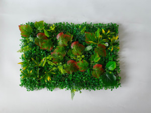 Mur de plantes simulées de luxe mur vert en plastique panneau de fruits de lierre avec <span class=keywords><strong>haie</strong></span> de feuilles artificielles pour la décoration de fête de mariage ou de pelouse - Product Image 5
