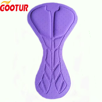 Coussinets de chamois de cyclisme de triathlon avec logo personnalisé Coussinets de short de cyclisme à trous respirants Coussinets de cyclisme en mousse haute densité pour short