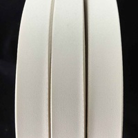 Rouleau d'étiquettes textiles satinées en polyester à coudre vierges